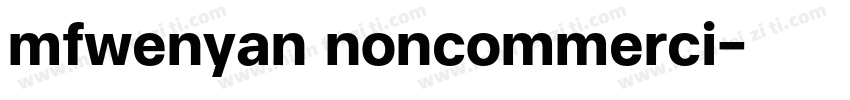 mfwenyan noncommerci字体转换